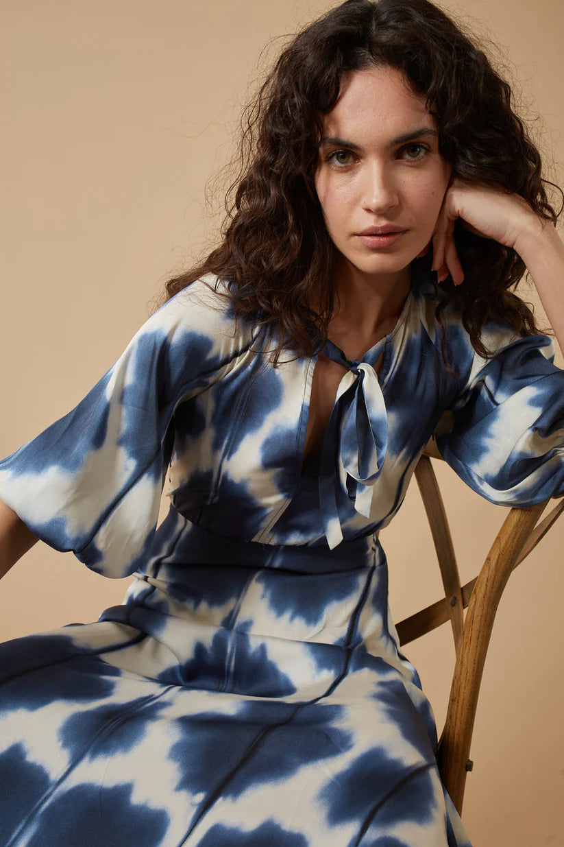floral print shirt dress Floral Print Washed Lightweight Tiered Shirt Dress  Honey & Hennessy