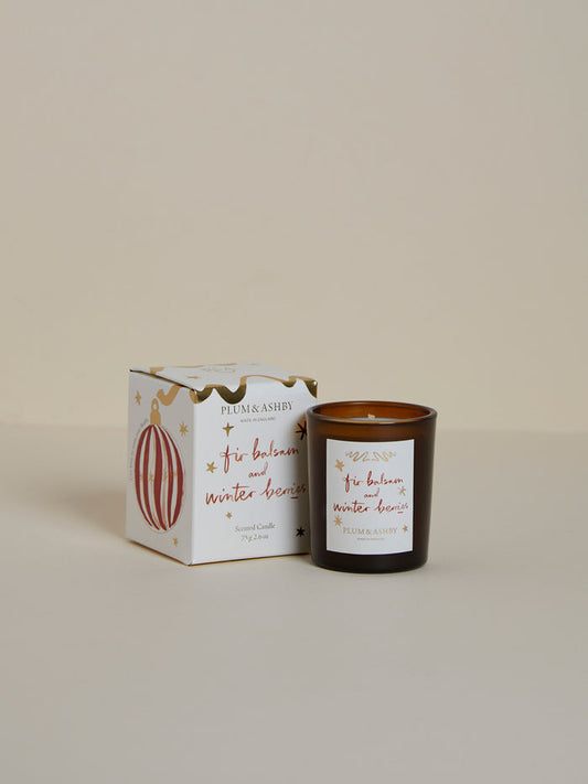 Plum & Ashby Fir & Winter Berries Votive Candle