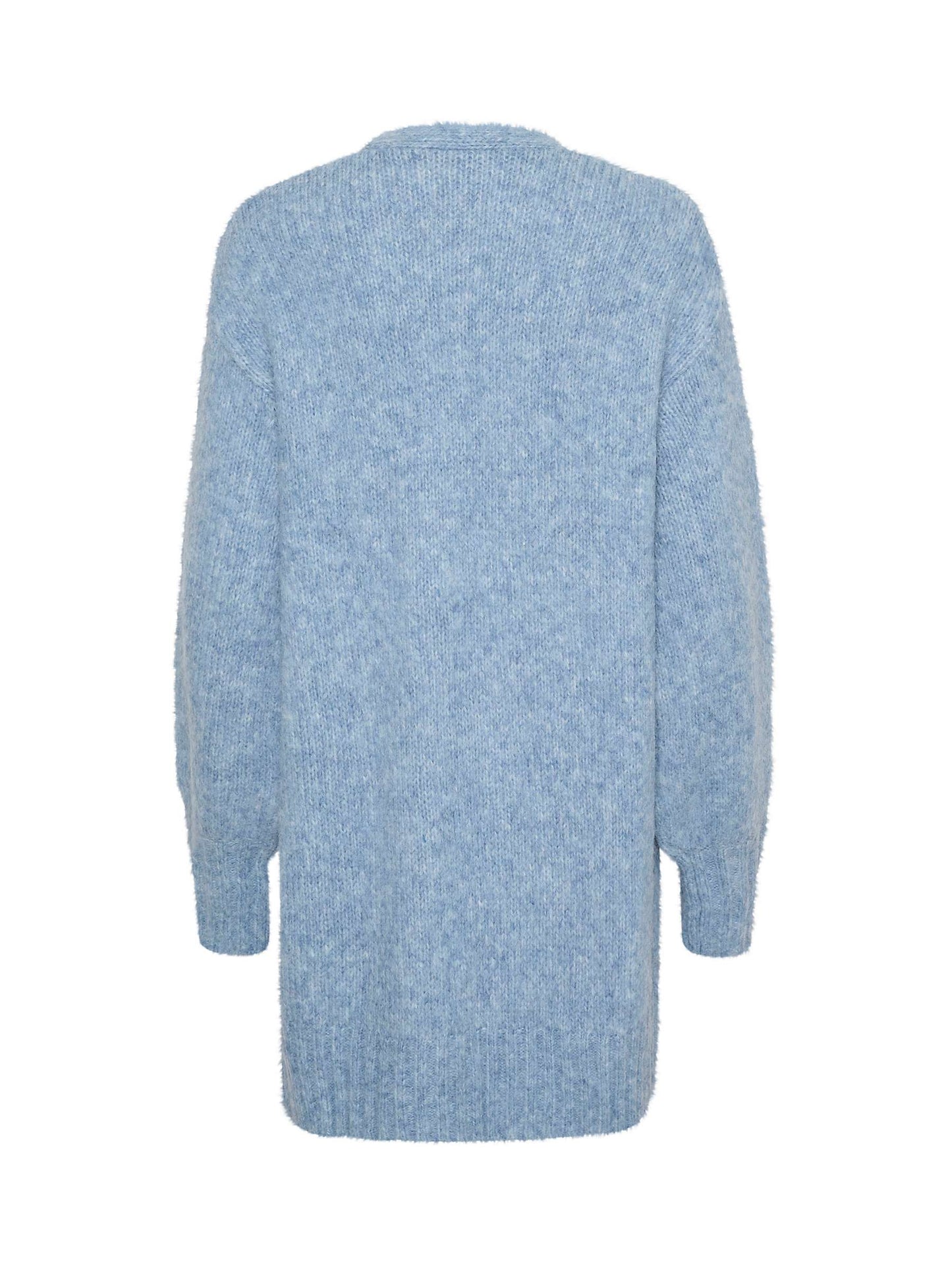 Kaffe Alioma Knit Cardigan in Faded Denim Melange