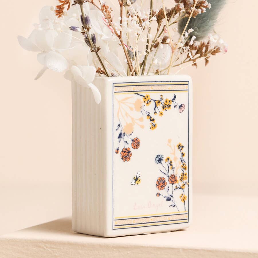Lisa Angel - Ceramic Little Book of Flower Buds Tiny Vase