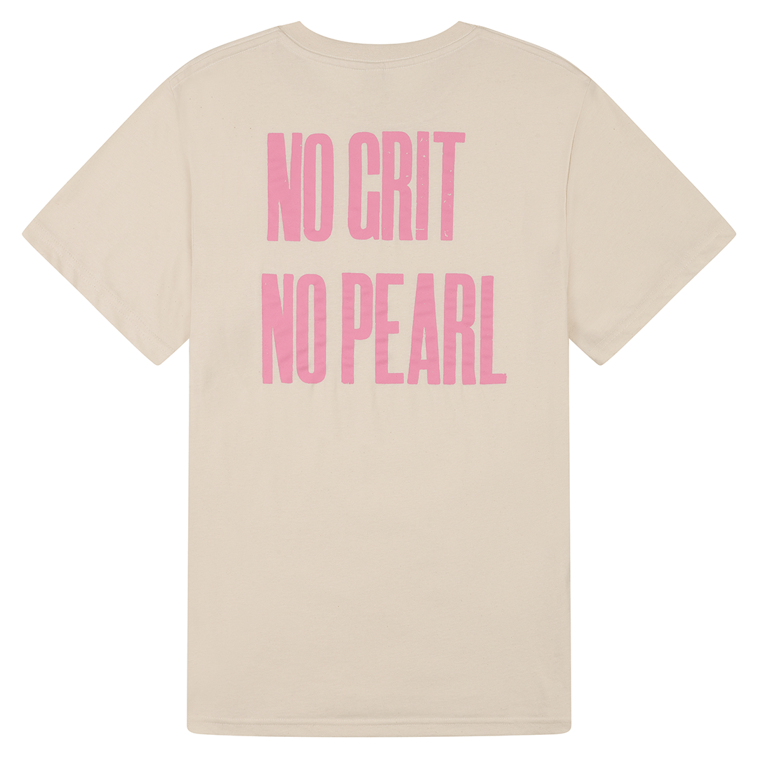 Black & Beech - No Grit No Pearl Organic Cotton T-Shirt in Raw Cotton