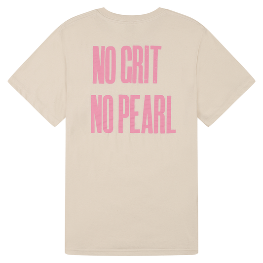Black & Beech - No Grit No Pearl Organic Cotton T-Shirt in Raw Cotton