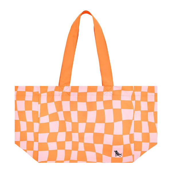 Dock & Bay Foldaway Tote Bag - Groovy Check