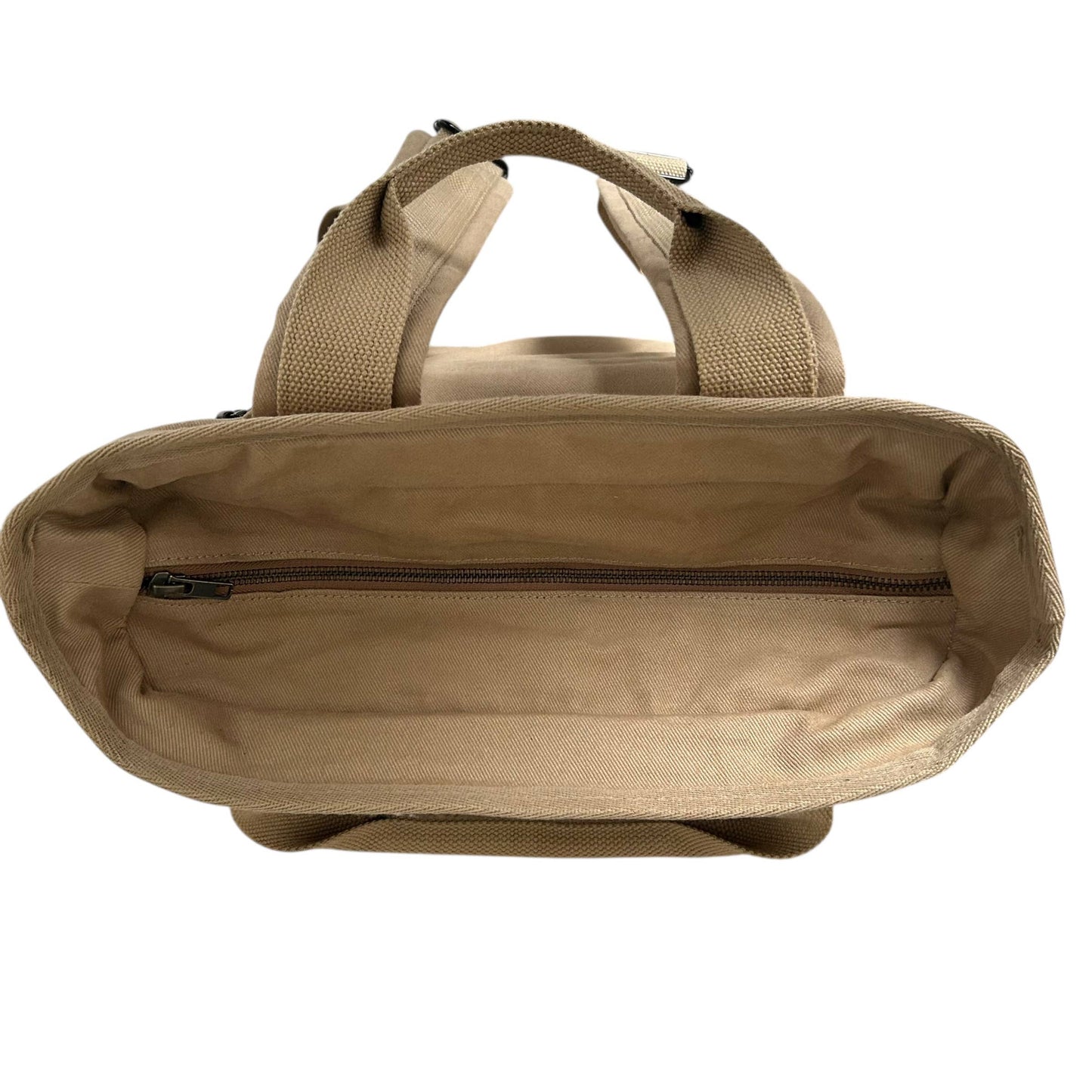 Sixton London Sand Backpack - Plain Cotton Canvas