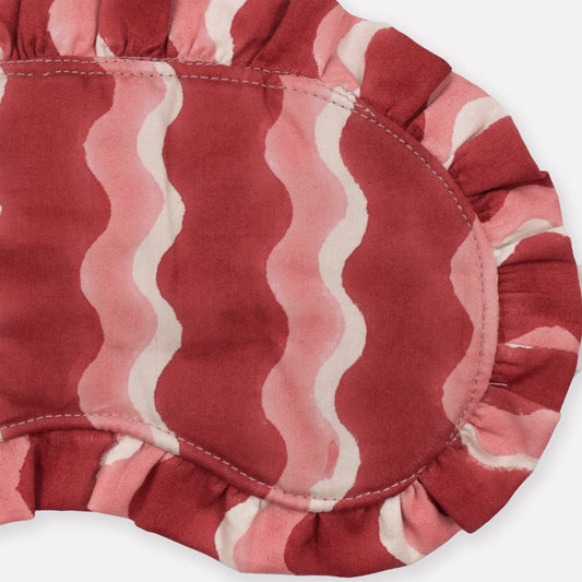YONDER. - Organic Cotton Frill Eye Mask | Whirly | Jam