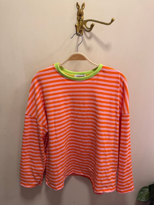 Copenhagen Striped Top - wide sleeve