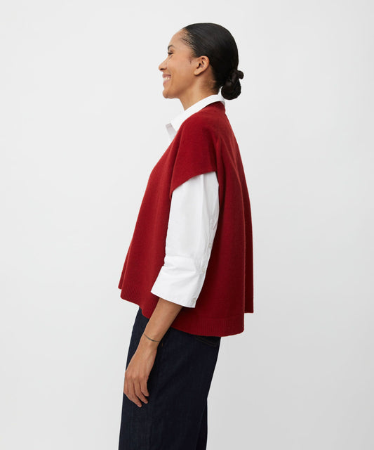 Masai Copenhagen Lucanne Cardigan in Red Dahlia