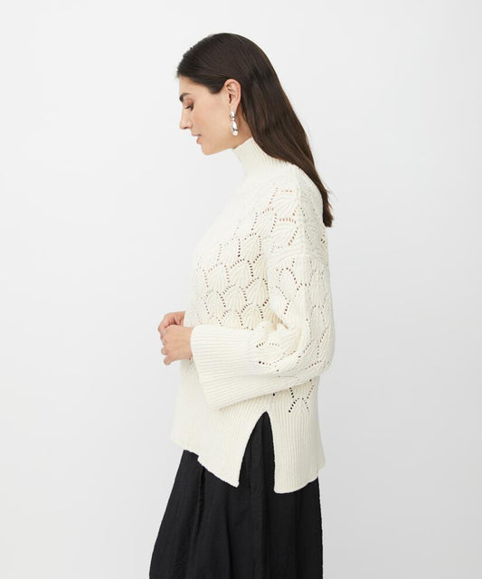 Masai Copenhagen Fabiano Jumper in Whitecap