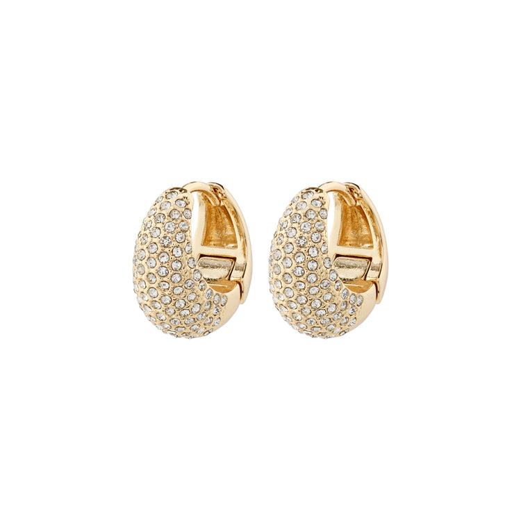 PILGRIM FOCUS recycled crystal earrings gold-plated