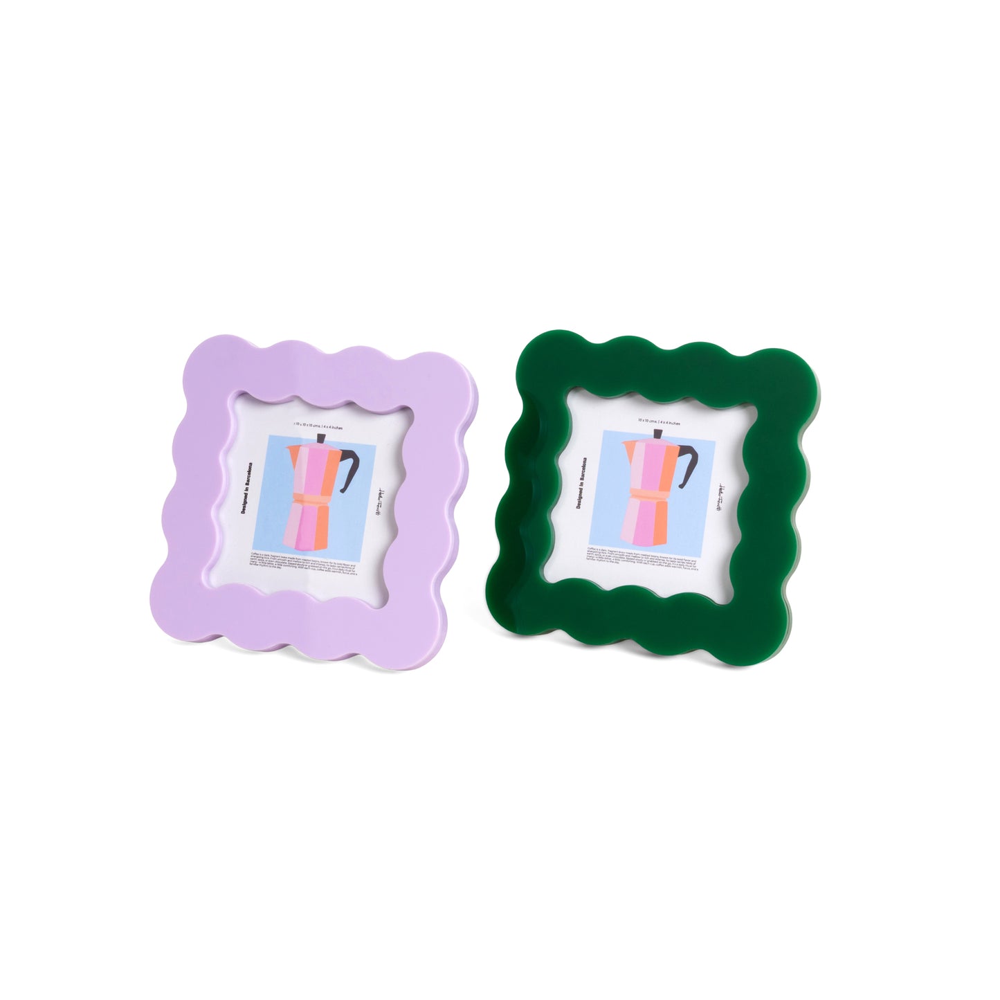 Helio Ferretti Green Acrylic Petal Photo Frame