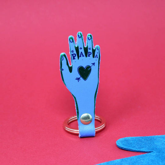 Ark Colour Design - Papa Key Ring: Cornflower
