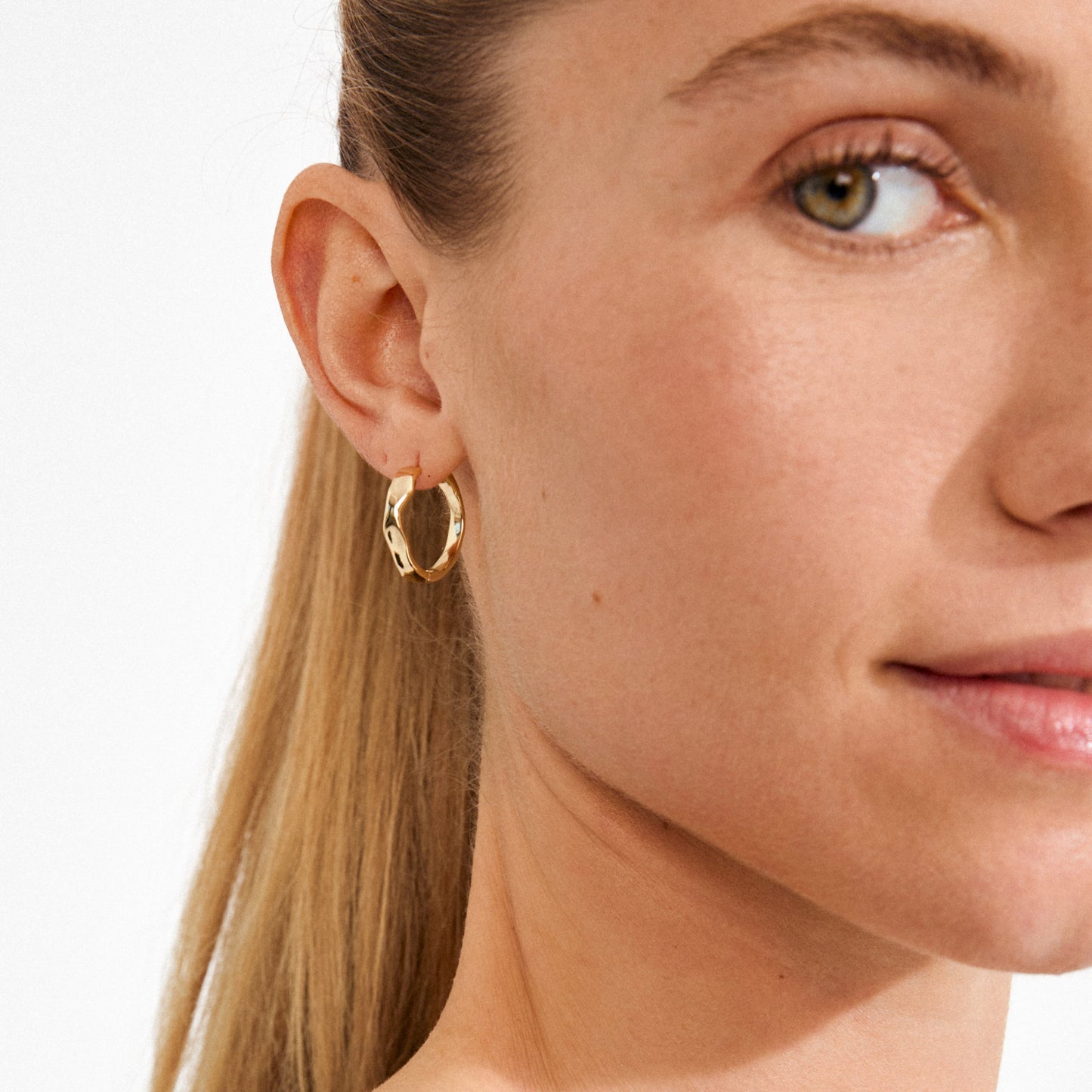 Pilgrim EMBER hoop earrings gold-plated Small