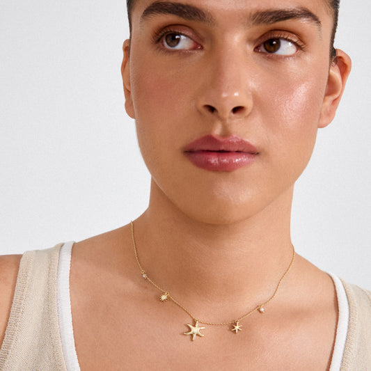 Pilgrim PRISM necklace gold-plated