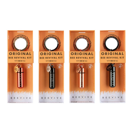 Beevive Ltd - The Original Bee Revival Kit with Bee ID Tag 🐝: Black with silver tag