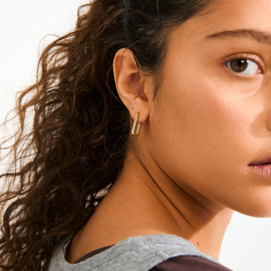 Pilgrim PHASE Oval Hoops Gold-Plated