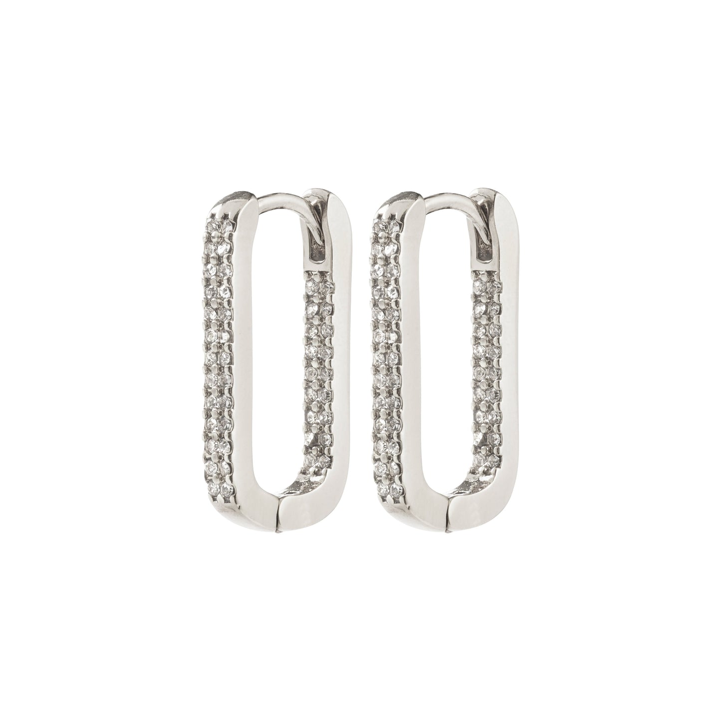 Pilgrim PHASE Oval Hoops Silver-Plated