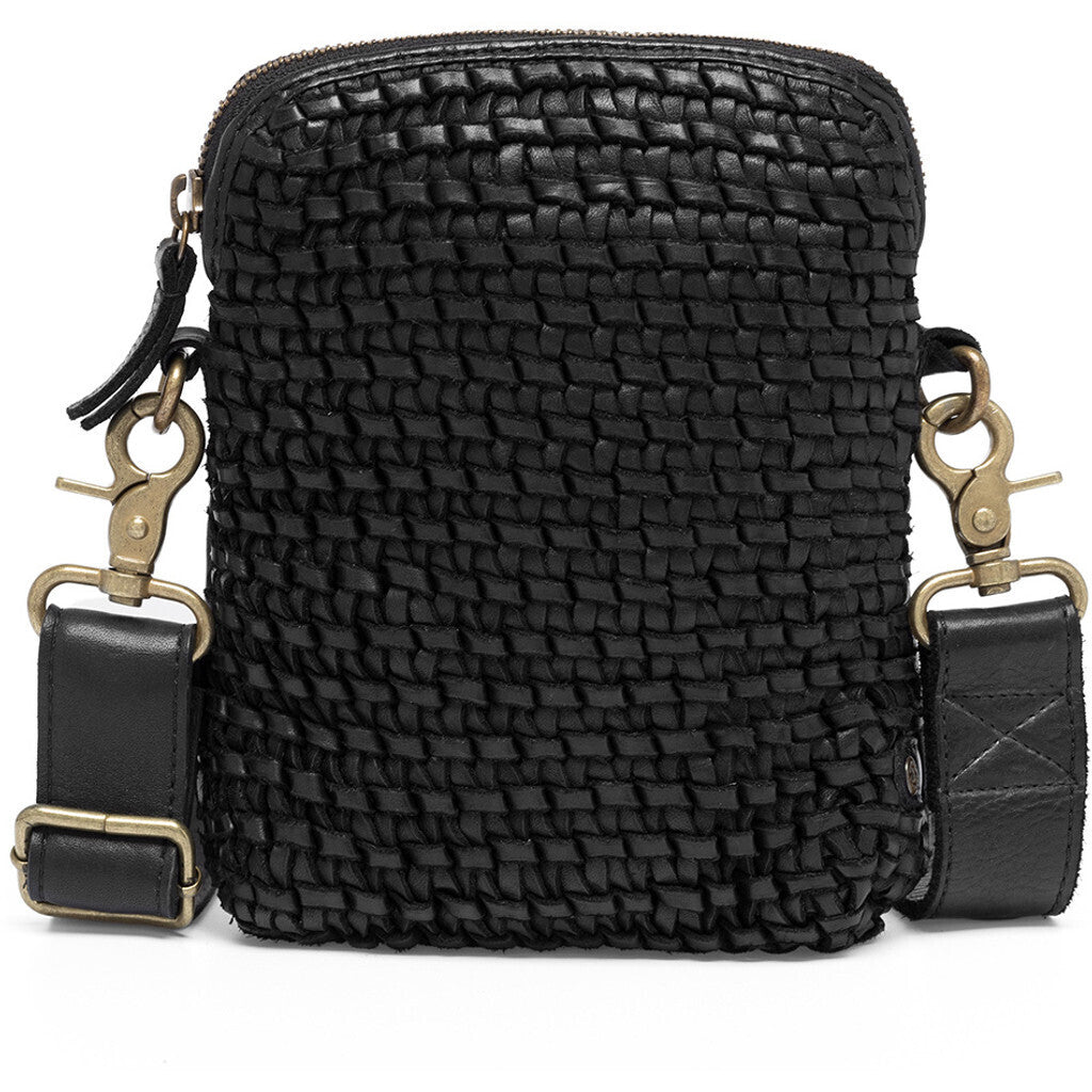 Depeche Woven Mobile Crossbody Bag Black