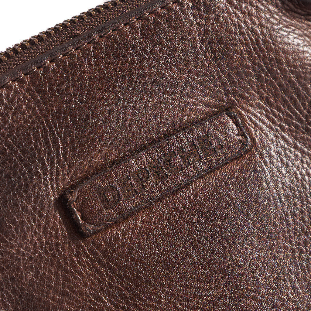 Depeche Woven Mobile Crossbody Bag Brown