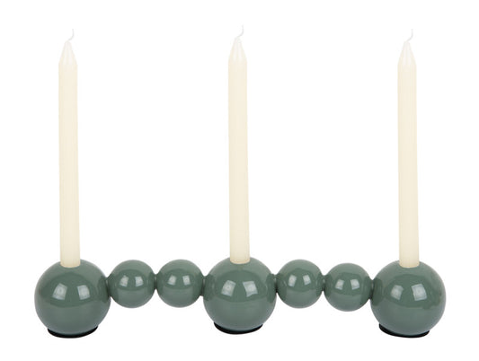 Present Time Candle Holder Bubbles Straight in Jungle Green