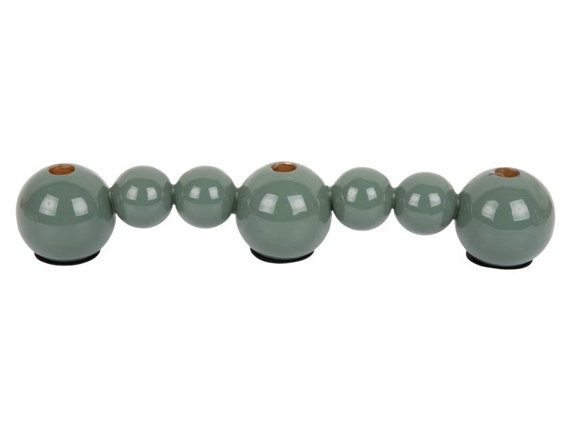 Present Time Candle Holder Bubbles Straight in Jungle Green