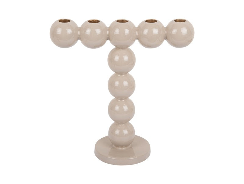 Present Time Candle Holder Bubbles High in Enamel Warm