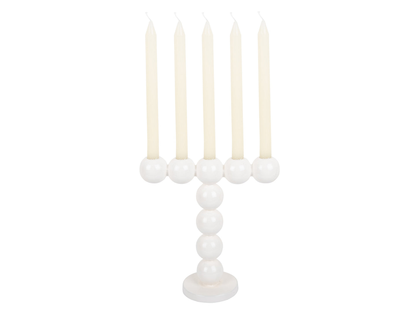 Present Time Candle Holder Bubbles High in Enamel White