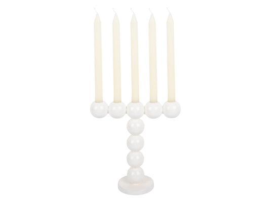 Present Time Candle Holder Bubbles High in Enamel White