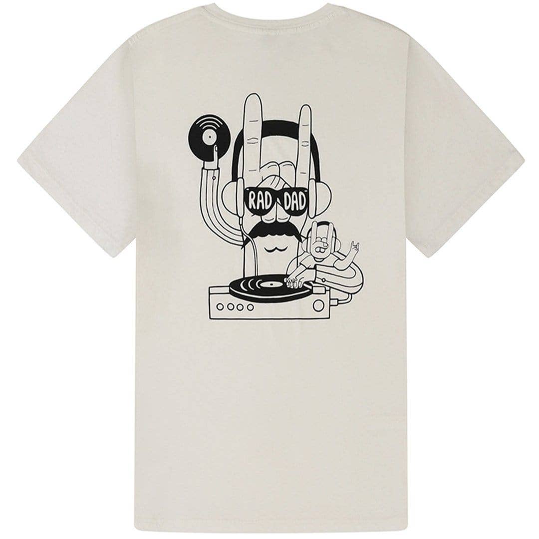 Black & Beech - RAD DAD Music T-Shirt in White