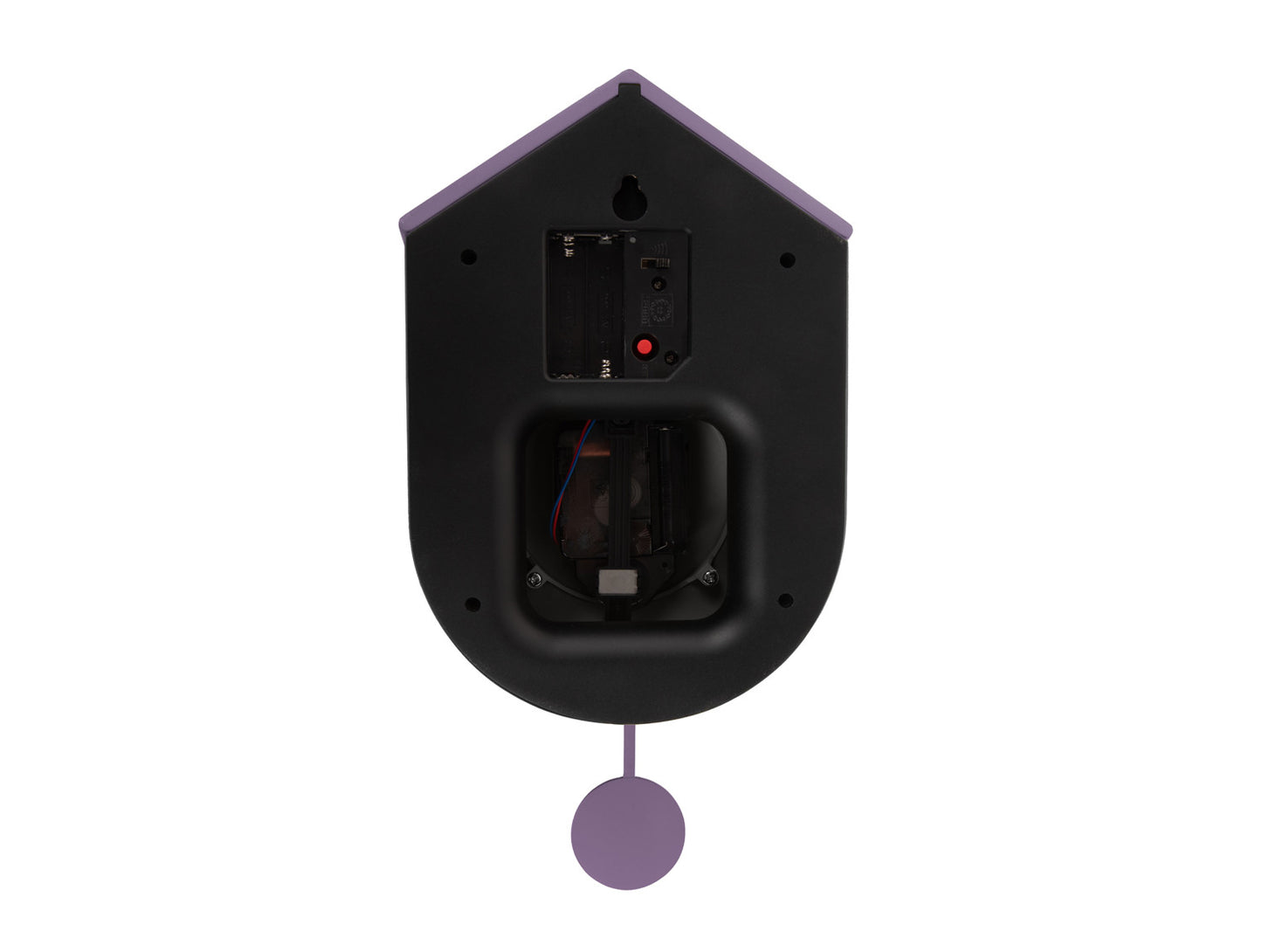 Present Time Wall Clock Grato Cuckoo in Mauve Purple
