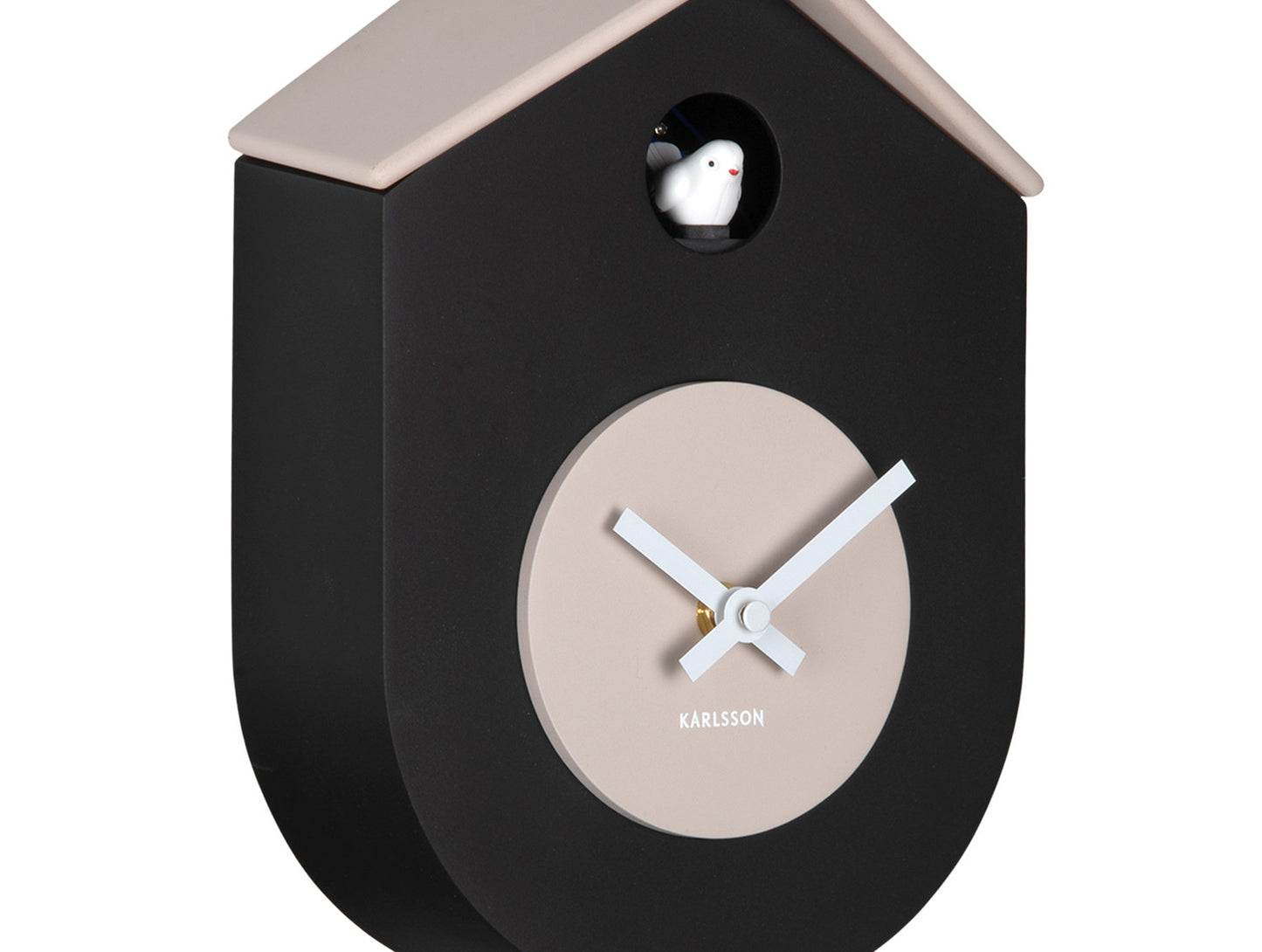 Present Time Wall Clock Grato Cuckoo in Black
