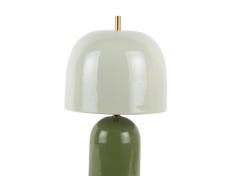 Present Time Enamel Rico Table Lamp in Jungle Green