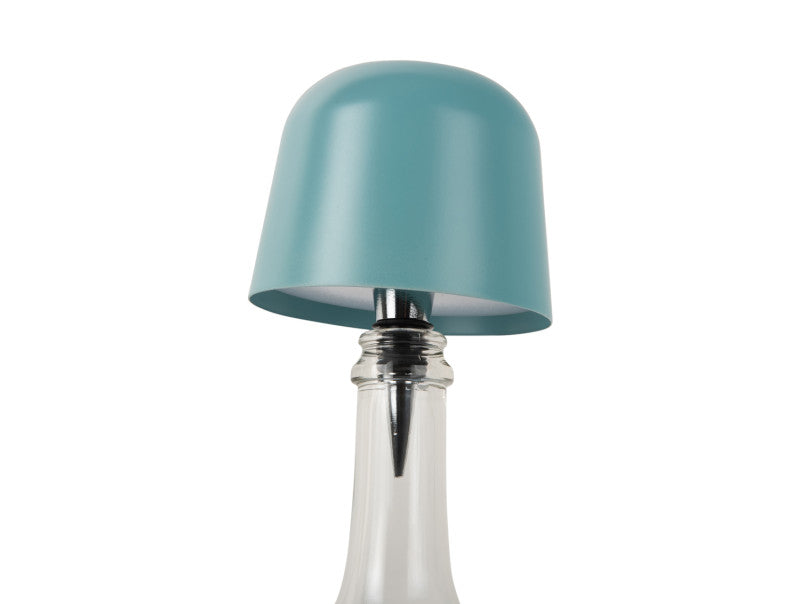 Present Time Bottle Lamp Cone Hat LED in Classic Blue