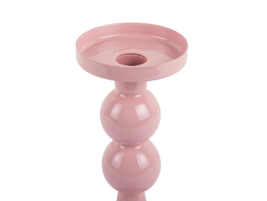 Present Time Candle Holder Funky Medium in Light Pink
