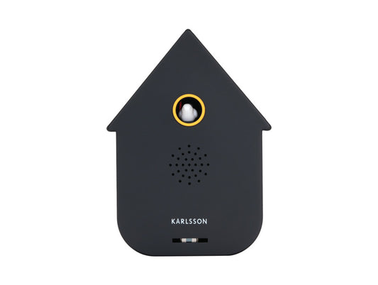 Present Time Sound Box Modern Cuckoo in Black