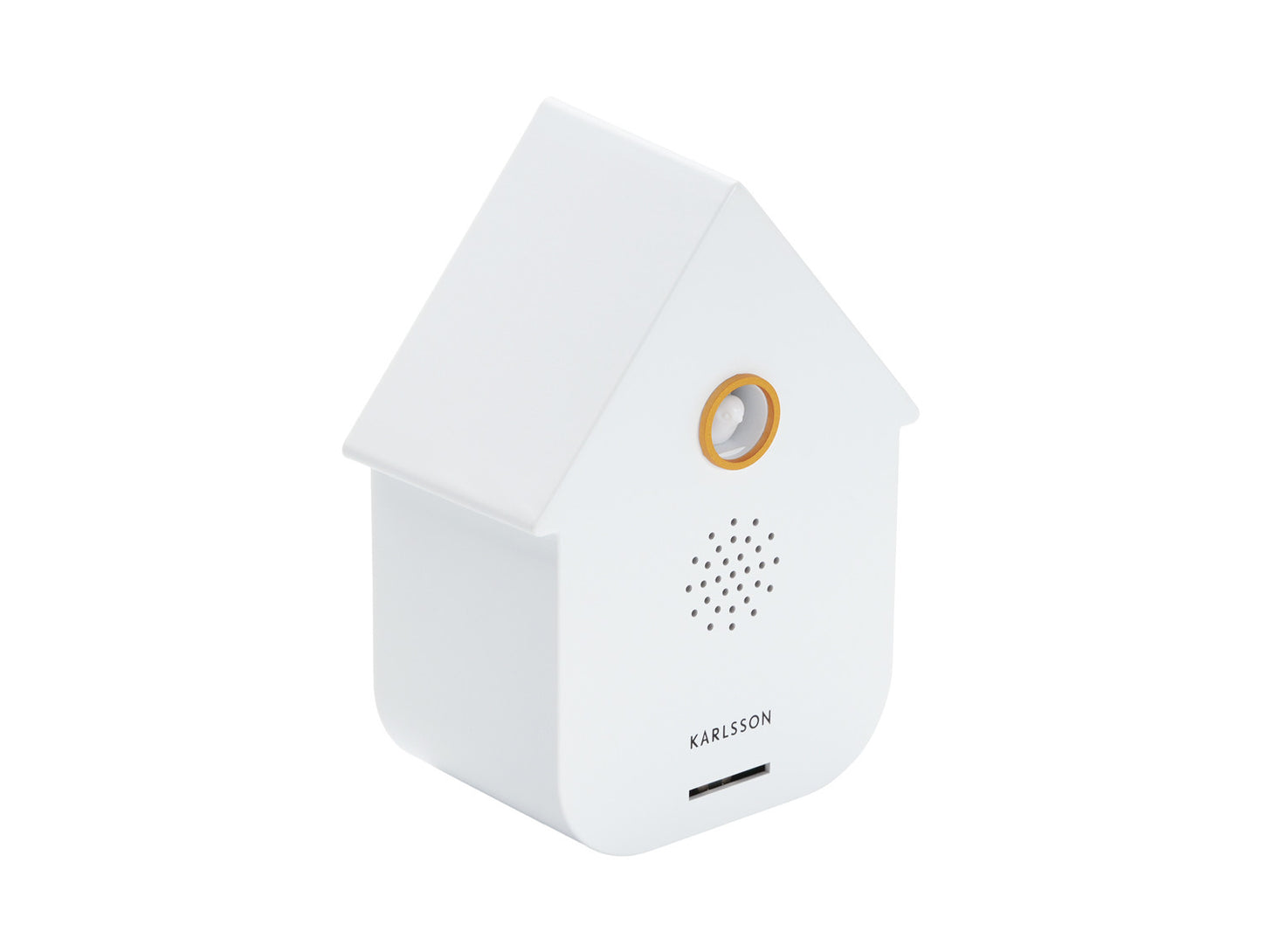Present Time Sound Box Modern Cuckoo in White