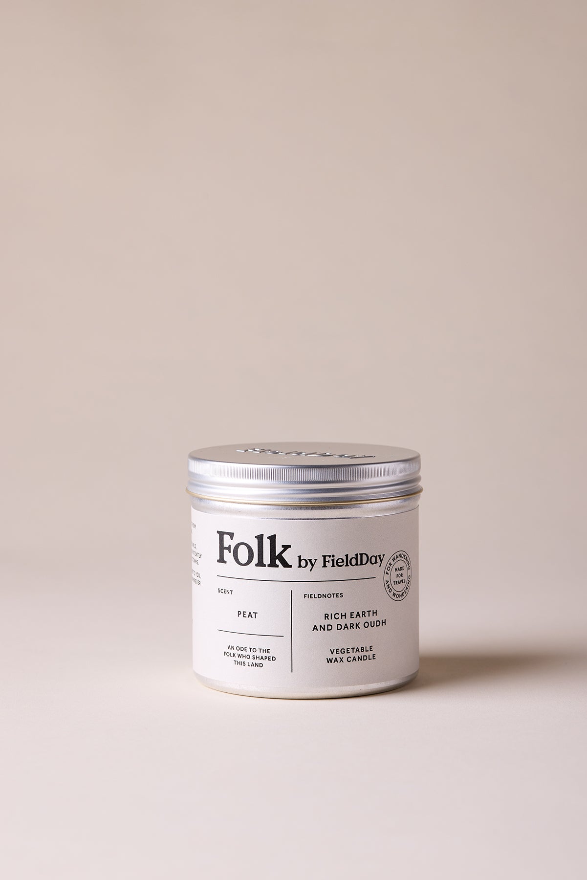 FieldDay Folk Tin Peat Candle