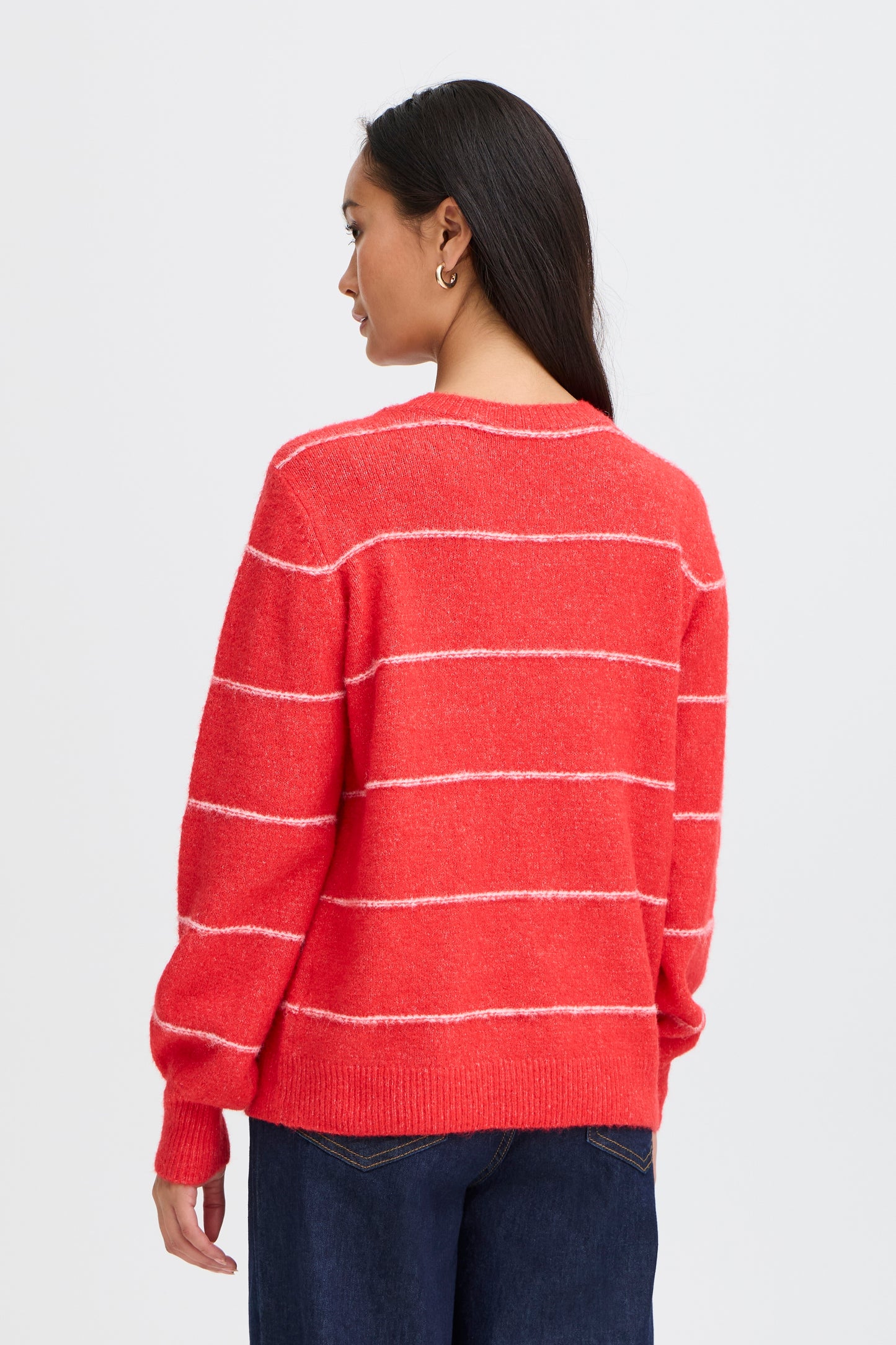 Fransa Kendra Pullover in Mars Red Mix