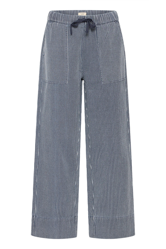 Fransa Twinni Salomi Pant in Navy Blazer Stripe