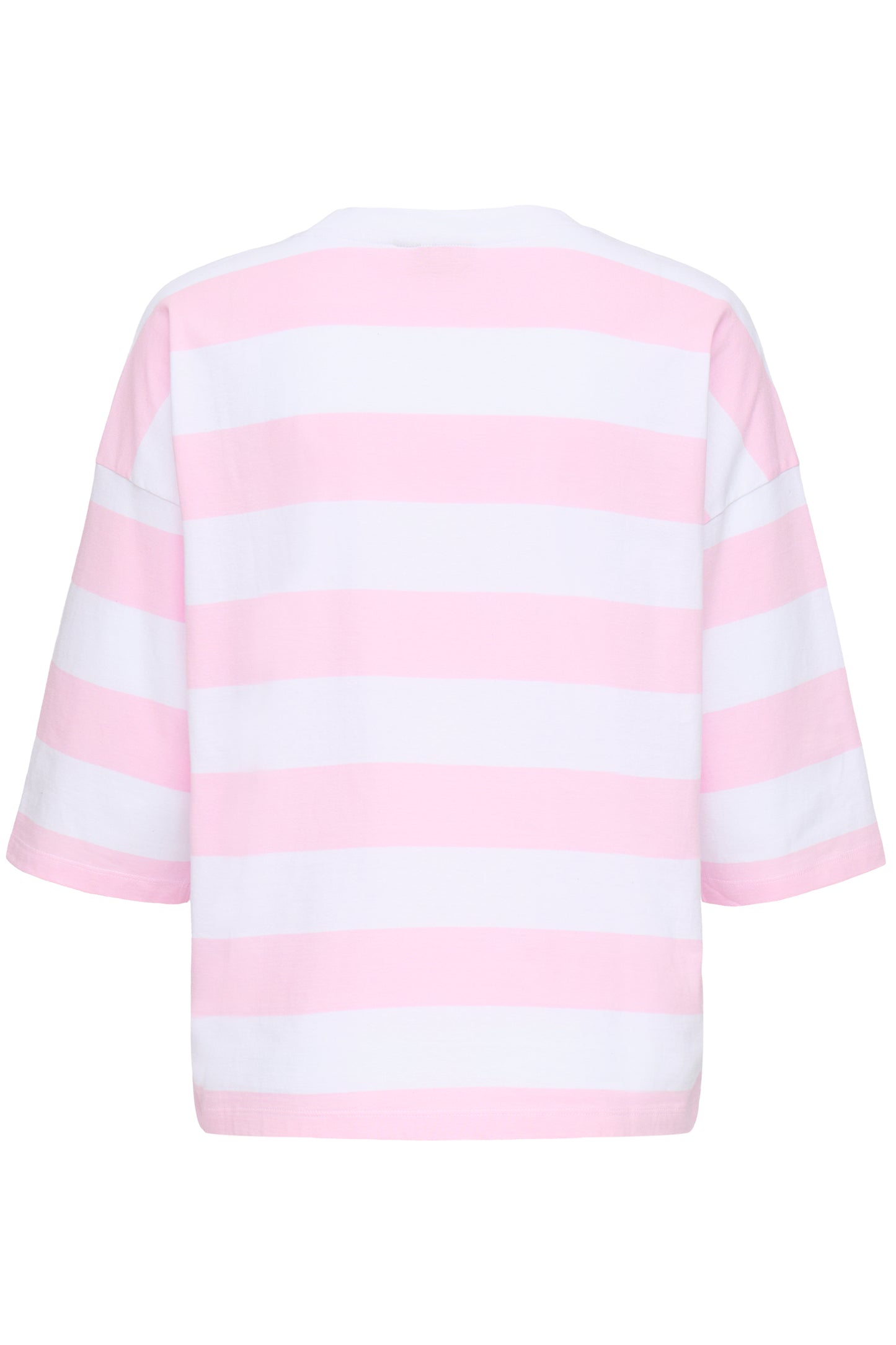 Fransa Milda Tee in White w. Cameo Pink