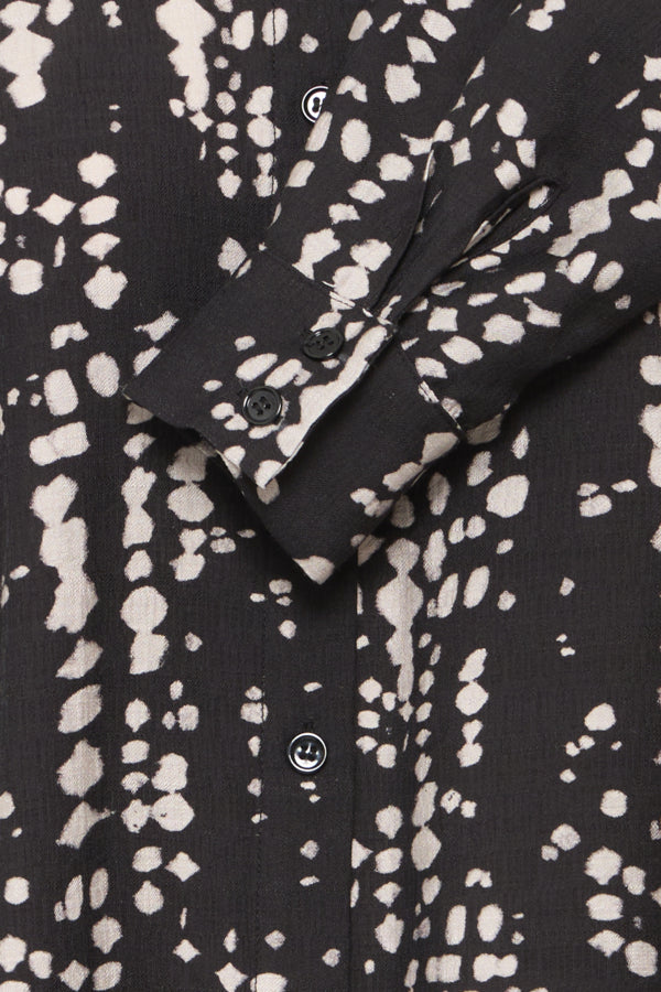 Fransa Ariana Shirt in Black Driz