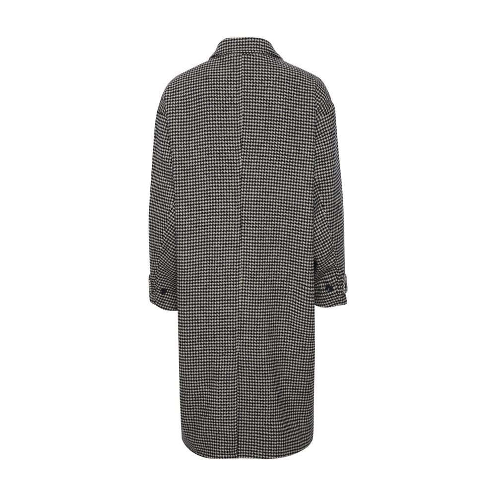 KAFFE Gerly Coat Black/Beige Mini Check