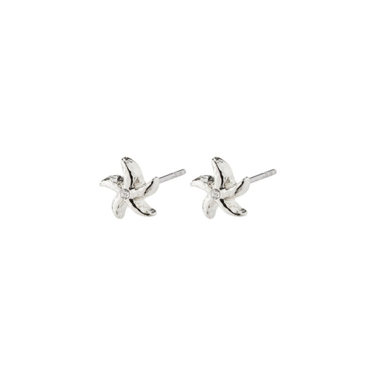 PILGRIM OAKLEY recycled starfish earrings silver-plated