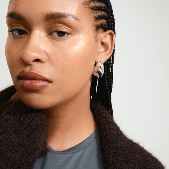 Pilgrim DUNE earrings, Silver-Plated