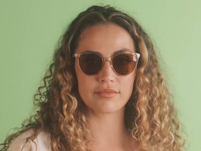 Goodlookers Reading Sunglasses 'Millie' Transparent Pink