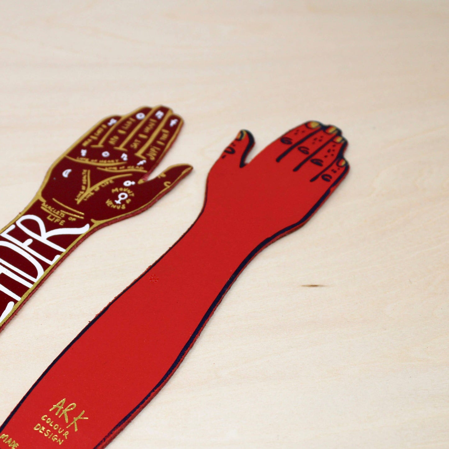Palm Reader Fortune Teller Bookmark: Dusty Pink