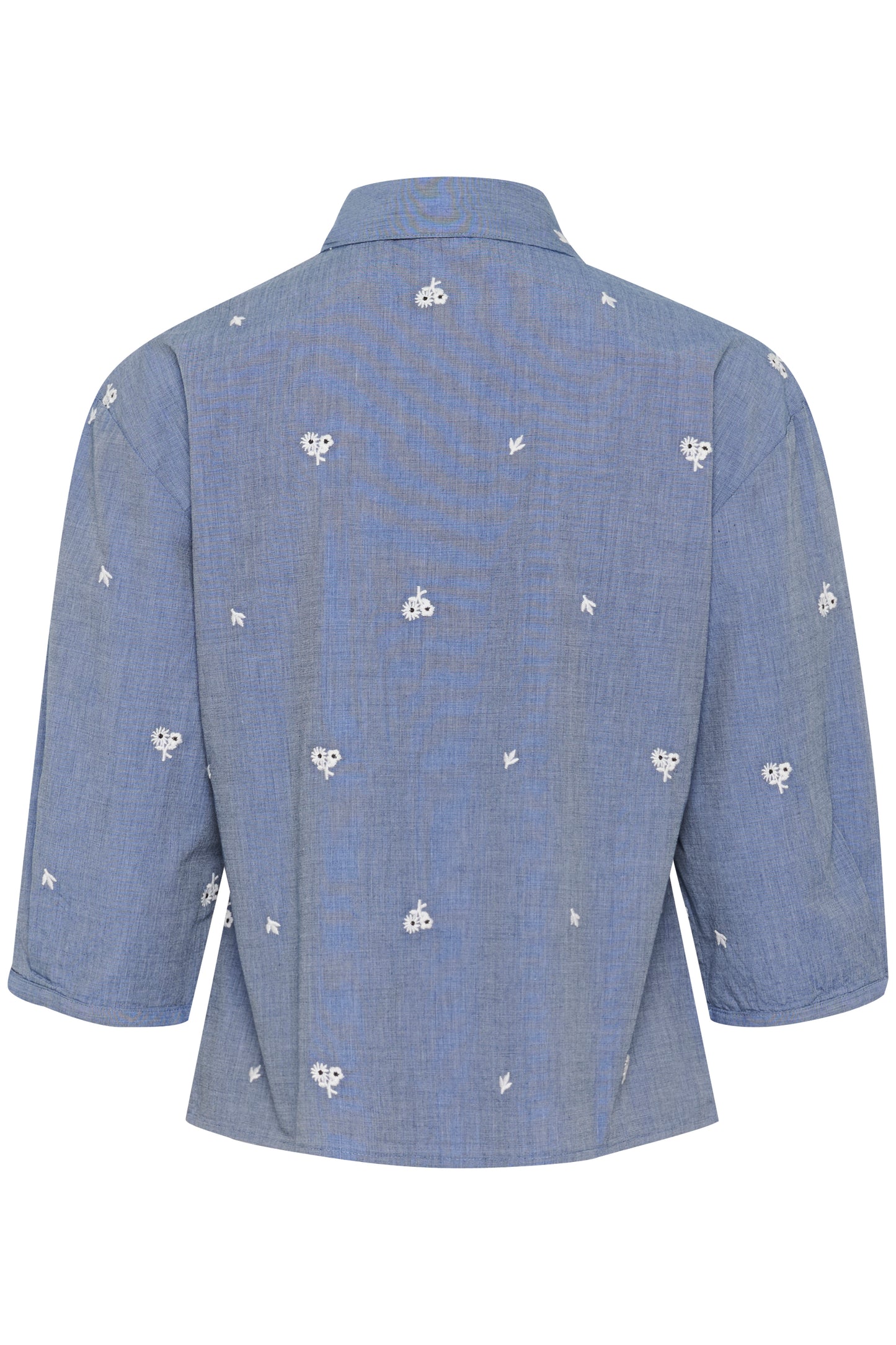 Soaked in Luxury Elly Shirt in Medium Blue Denim