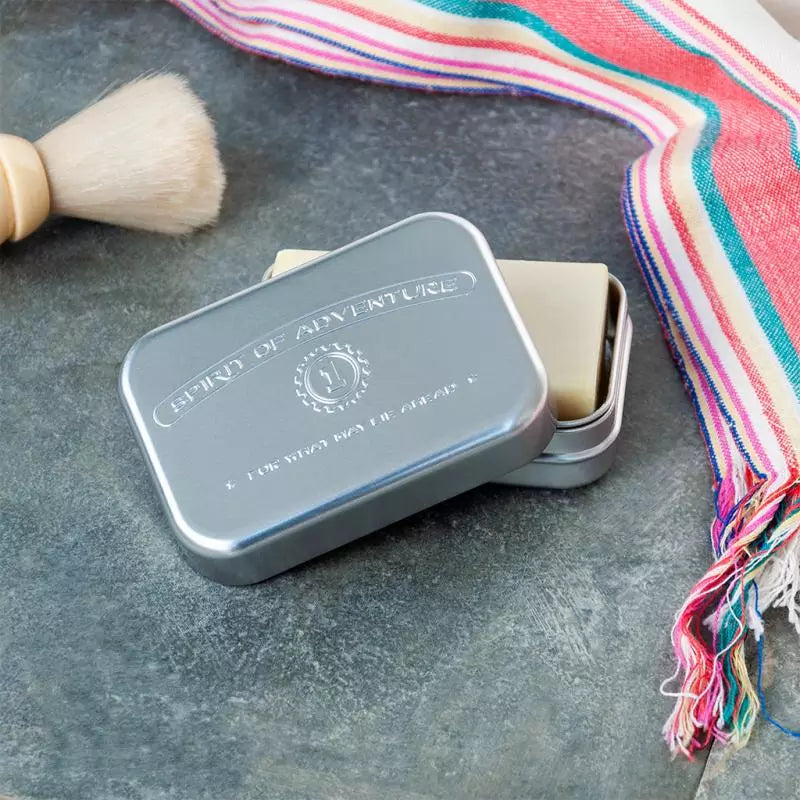 Aluminium Soap Travel Dish - Spirit of Adventure