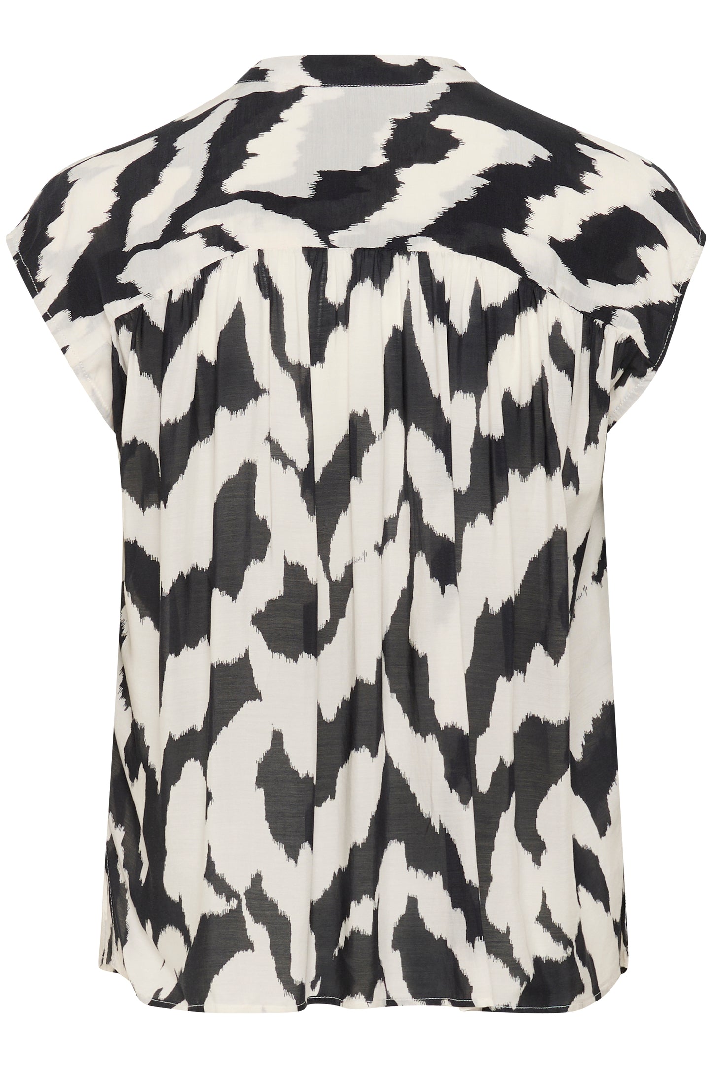Soaked in Luxury Kelsie Shirt in Monochrome Strokes