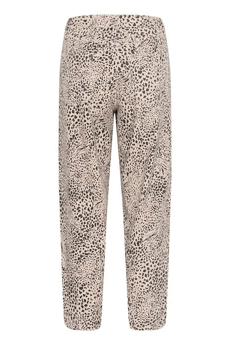 Kaffe Lisa Cropped Jeans in Abstract Leopard