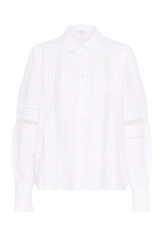 KAFFE Bella Shirt in Optical White